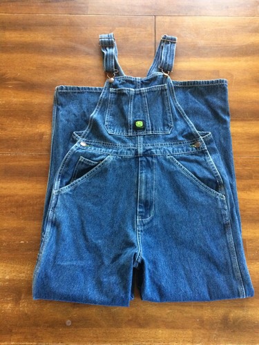 JOHN DEERE DENIM OVERALLS YOUTH (BOYS) SIZE 16 R