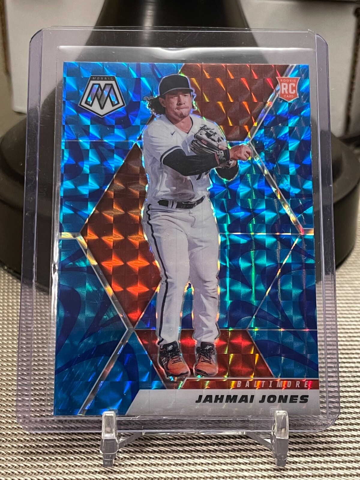 2021 Panini Mosaic Jahmai Jones RC #271 Blue Reactive Mosaic