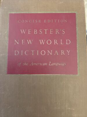 Concise Edition Websters New World Dictionary The American Language