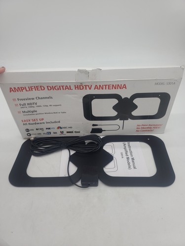 Amplified Digital HD TV Antenna 200 Miles Range - Support 4K 1080P Fire TV Stick