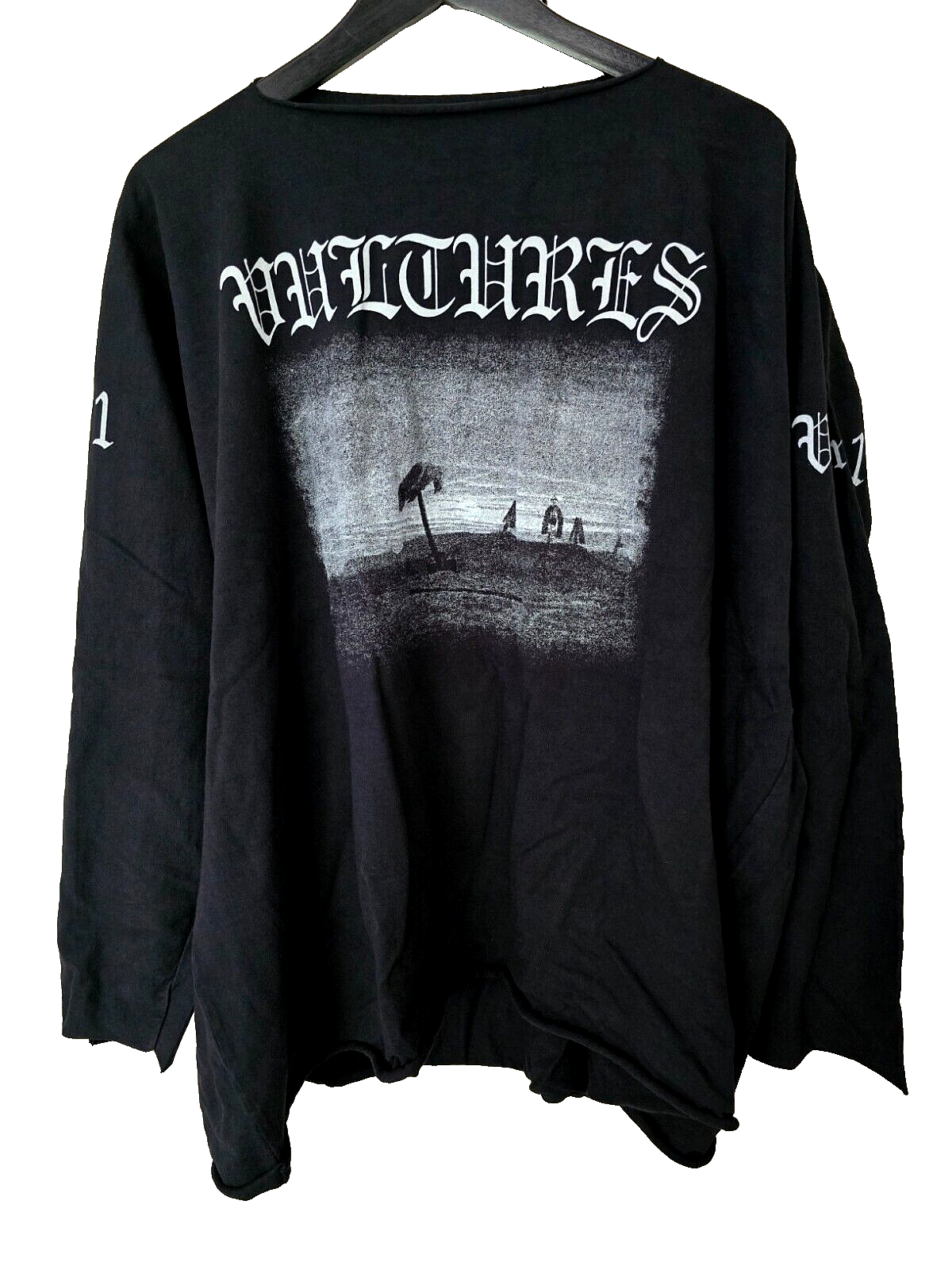 YEEZY Gosha Vultures 長袖 Tシャツ ブラック サイズ2 Yeezy Vultures Collection (Size 2/MEDIUM) LONG SLEEVE GOSHA