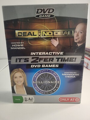 Deal Or No Deal & Who Want To Be A Millionaire 2fer 2 DVD Games NEW SEALED 