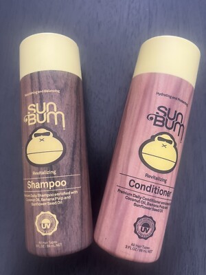 Sun Bum Revitalizing Shampoo & Conditioner, 3 oz. Each Travel Size *NEW*