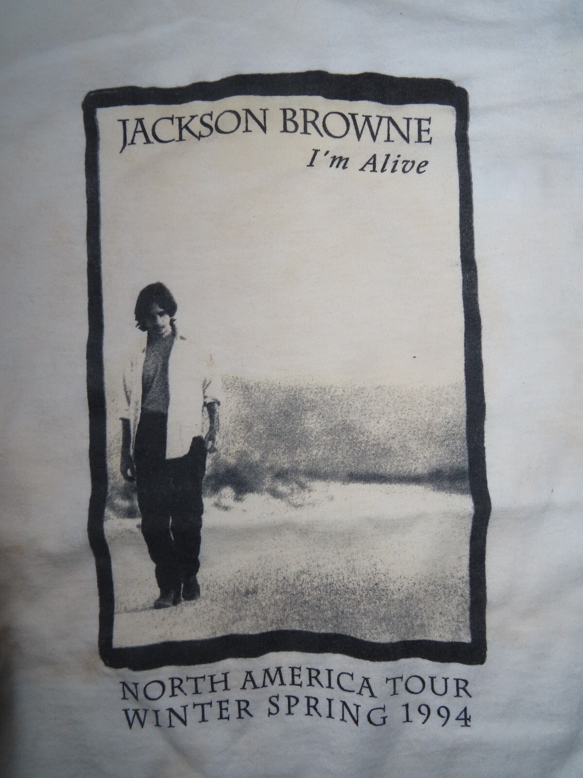 JACKSON BROWNE I'm Alive '93 Tシャツ 1994 JACKSON BROWNE 