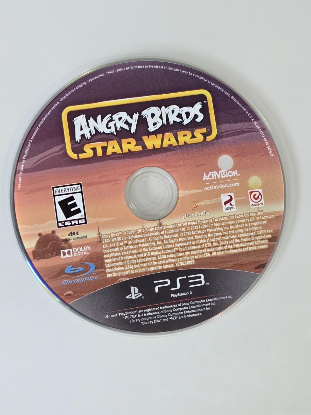 Angry Birds Star Wars (Sony PlayStation 3, 2013) PS3 Disc Only