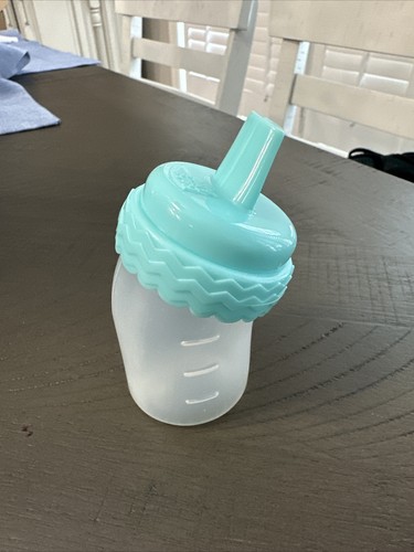 Baby Alive Replacement Baby Doll Bottle Bright Aqua & Clear Refillable Rare
