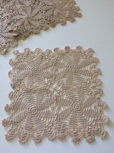 Antique Vintage Doilies Set Doily Square