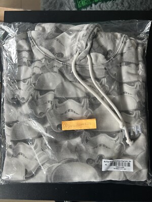 new KITH X STAR WARS Stormtrooper Vintage Hoodie (2023) size XL Sealed In hand