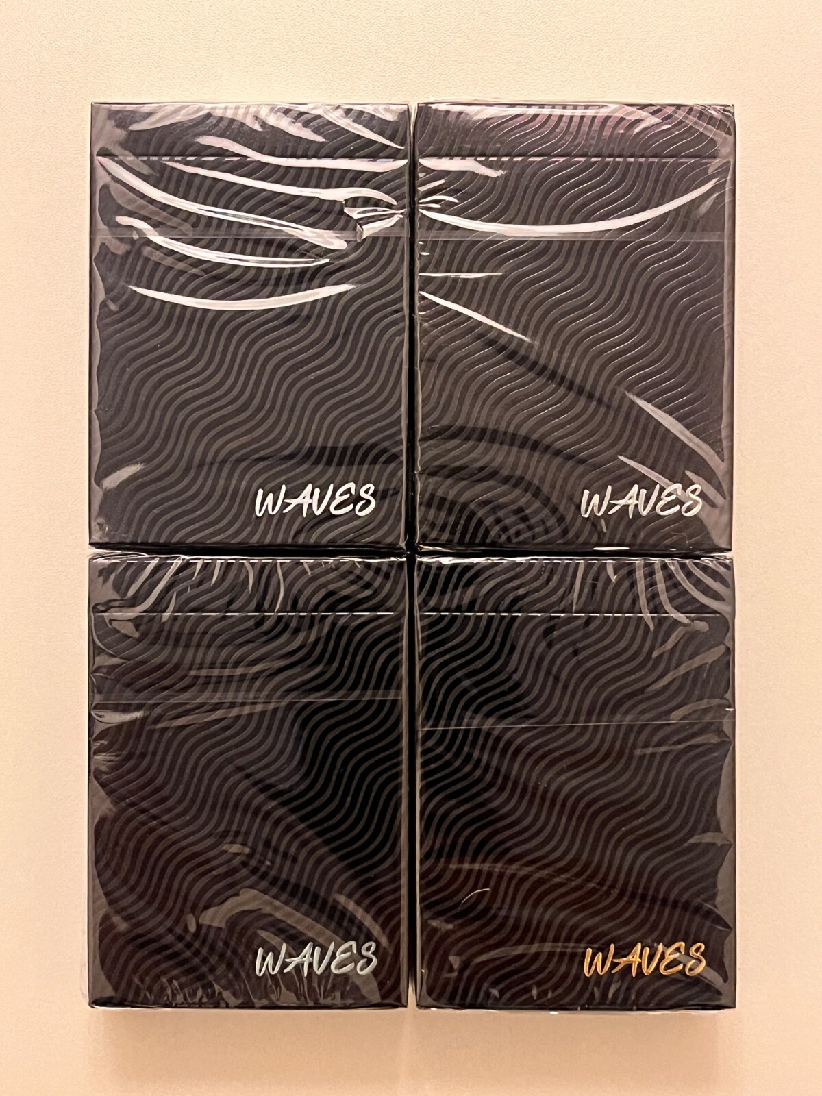 Waves Playing Cards First Edition by 52Kards in Carat DS1