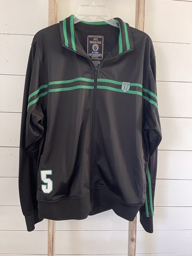 JACK TRACK AND FIELD Vintage Track Jacket Mens Black Green JACK TRACK AND FIELD Vintage Track Jacket Mens Black Green