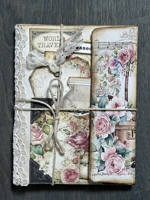 Handmade Travel Junk Journal Journaling Scrapbook Book Vintage Hand Made Trip