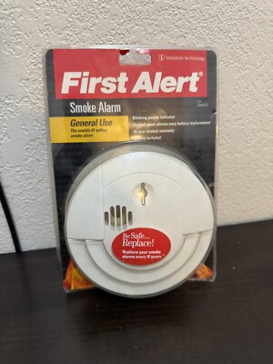 FIRST ALERT SMOKE ALARM MODEL SA67B  IONIZATION TECHNOLOGY 