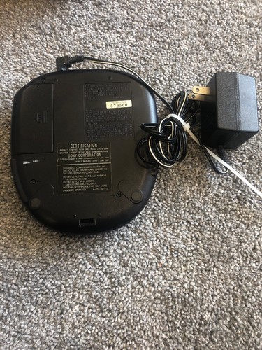 Sony Discman D-151 Portable CD player w/ AC Adapter Walkman TESTED Working