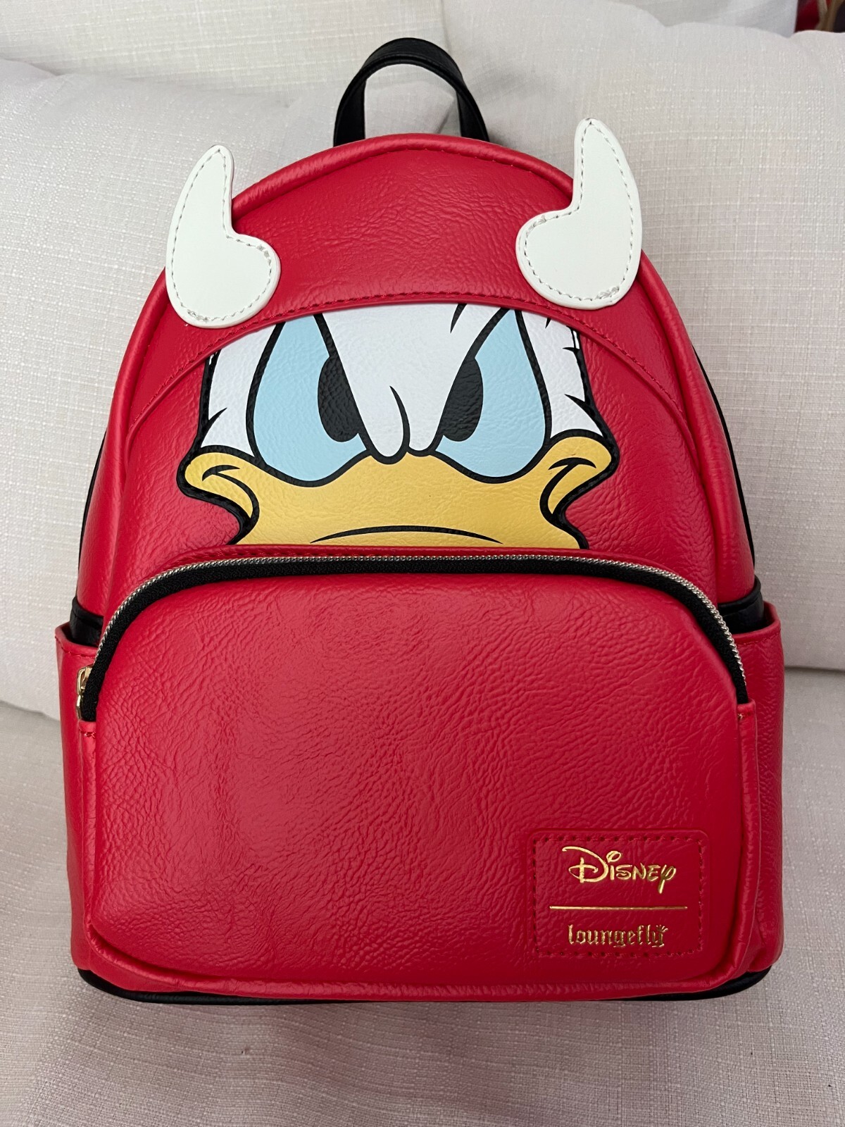日本未入荷【Loungefly】Donald Duck Cosplay ミニ バックパック Loungefly Donald Duck Devil Cosplay Mini Backpack Bag Disney