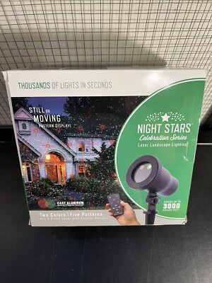 Night Stars Celebration Series Christmas Laser Landscape Lighting Projector NEW