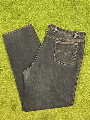 Vintage Levis Action Jeans Men's Orange Tab Made in the USA Size 44x33 Dark Wash