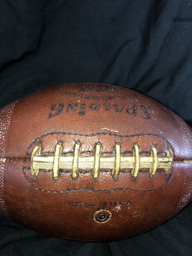 Vintage Old Spaulding Spalding Official Intercollegiate Leather J6-V Football
