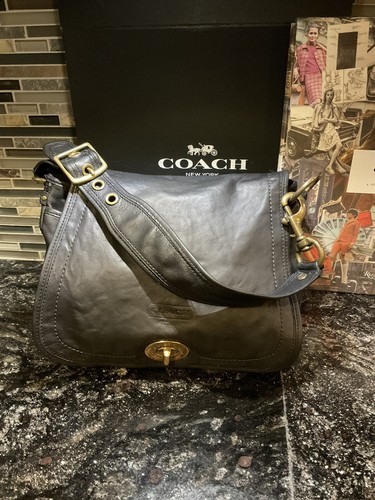 Coach Saddle Bag Legacy 65th Anniversary Vachetta Black Coach Saddle Bag Legacy 65th Anniversary Vachetta Black