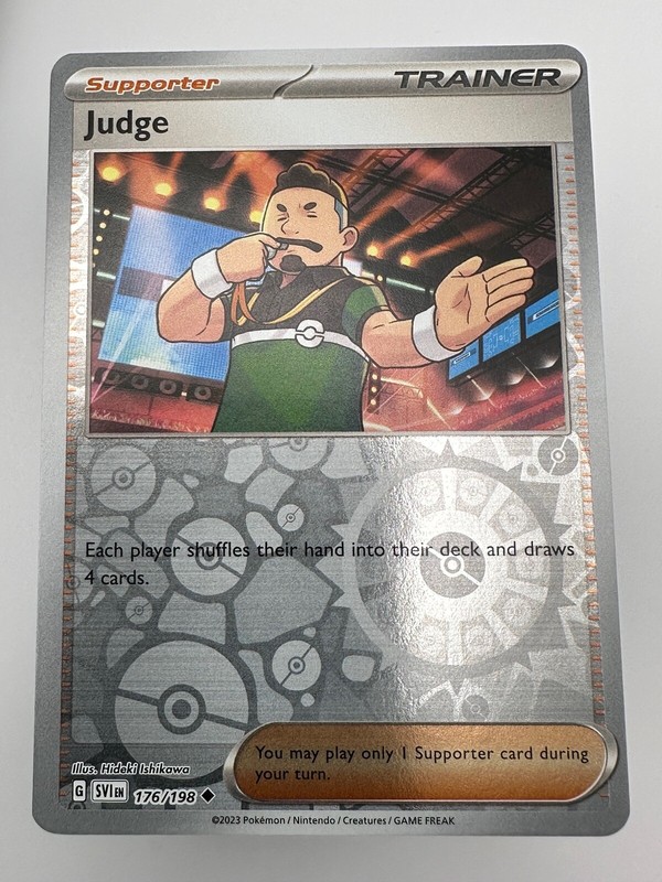 Pokemon TCG Card Scarlet & Violet 176/198 Reverse Holo Judge