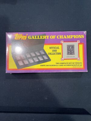 Topps Gallery of Champions Factory Sealed Aluminum Official 1988 Collection VTG
