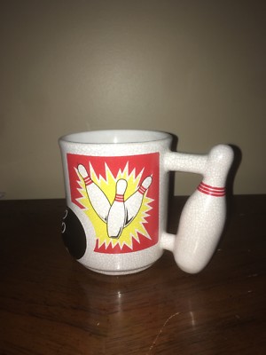 Vintage 3D Bowling Mug bowling pin handle collectible novelty