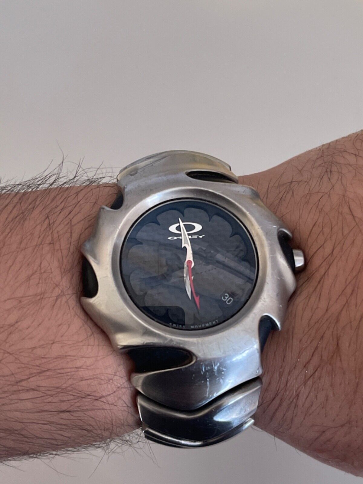 oakley Wristwatch blade y2k silver dead battery body only mens watch stainless | eBay oakley Wristwatch blade y2k silver dead battery body only mens watch stainless | eBay