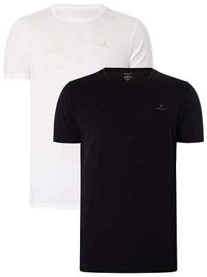 

Набор из 2 мужских футболок GANT Lounge с круглым вырезом, черный