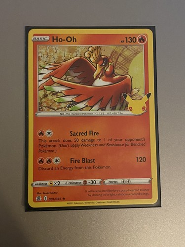 Ho-Oh 001/025 Pokemon Celebrations 25th Anniversary Holo
