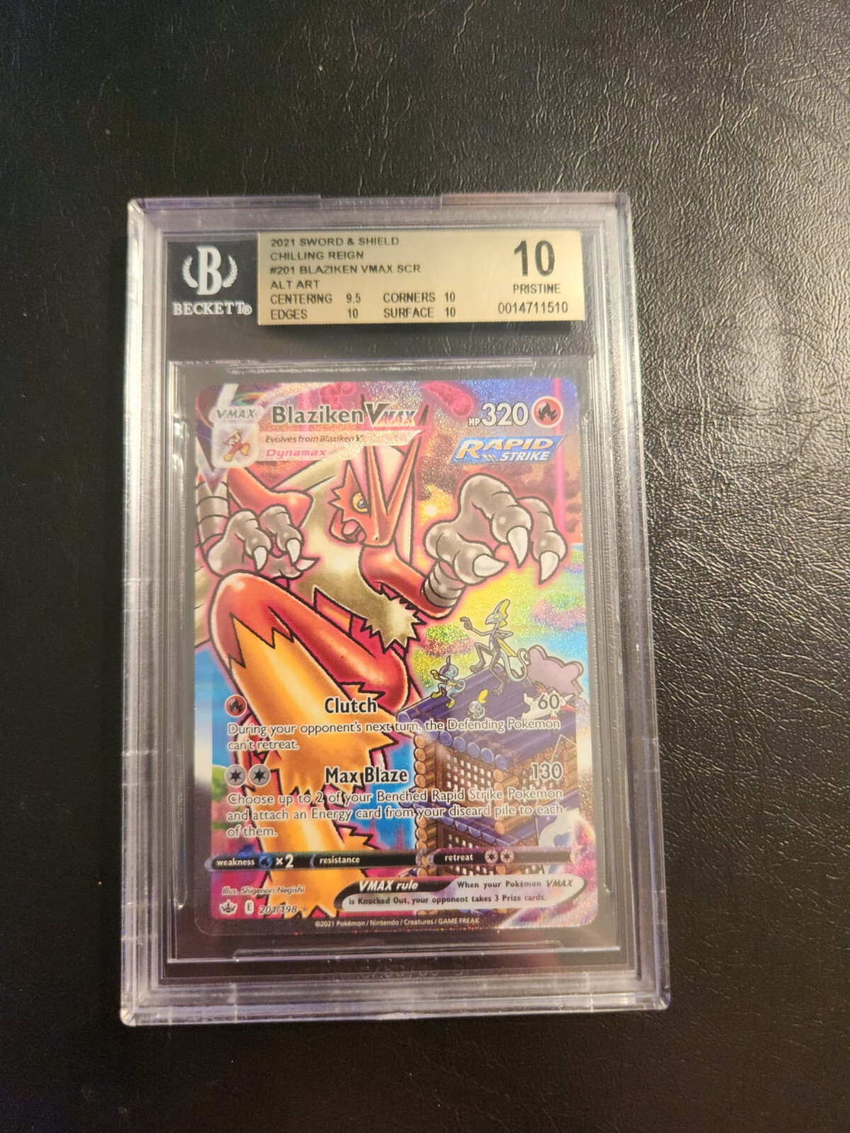 【morikizoku】クリーブランド SEC BGS10 POKEMON BLAZIKEN VMAX ALTERNATE ART SECRET CHILLING REIGN