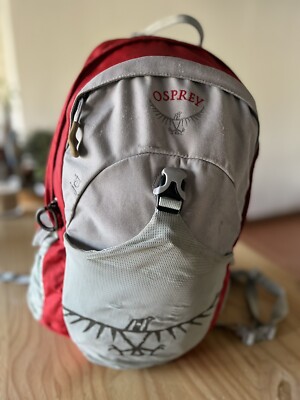 osprey jet airscape backpack Red & Gray (See Pics For Details)