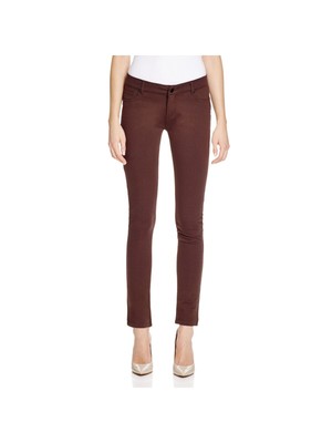 

JW JASH WORLD Женские эластичные узкие брюки на молнии, Burgundy, JW111