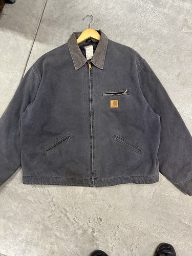 Carhartt Detroit Jacket J97 PTL Petrol Faded Distressed Carhartt Detroit Jacket J97 PTL Petrol Faded Distressed