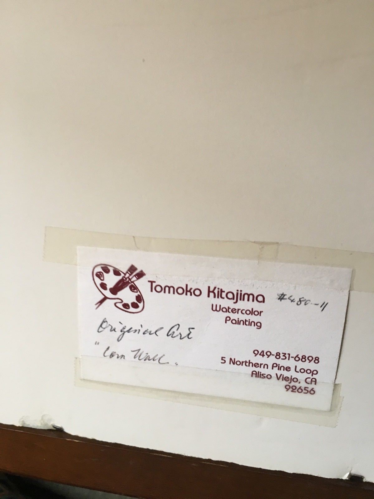 ORIGINAL WATERCOLOR PAINTING  BOAT DOCK AND BOAT HOUSE BY TOMOKO KITAJIMA