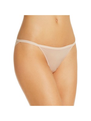 

ON GOSSAMER Intimates Бежевое сетчатое бикини-стринги с низкой посадкой, нижнее белье, Бежевый, G1224