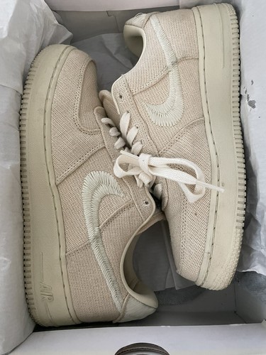 Stussy × Nike Air Force 1 Fossil Stone Stussy Nike Air Force 1 Fossil CZ9084-200 Release