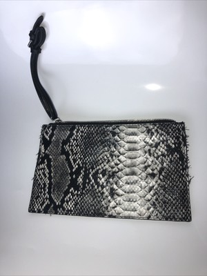 Mango Vegan Leather Wristlet/Clutch Good Pre-Owned Condition!