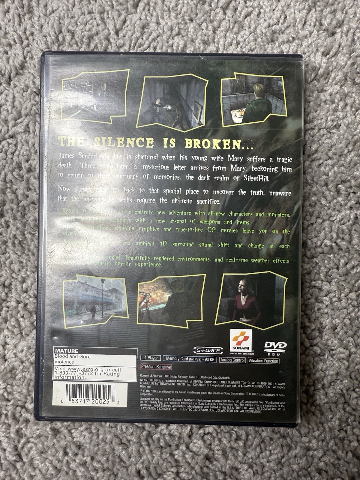 Silent Hill 2,3,4, Downpour, Home Coming, HD Collection For The Ps2, PS3