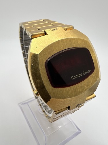 激レア◇中古動品◇コンピュクロン Compu Chron LEDデジタル時計