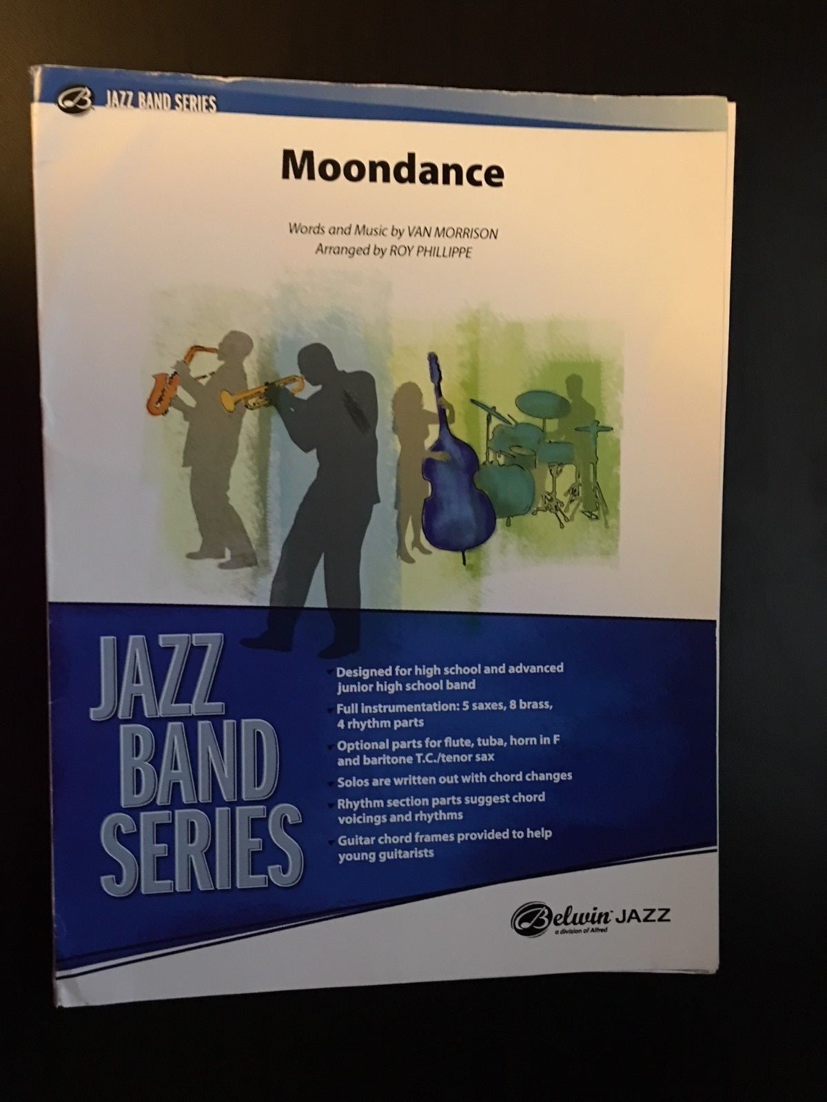 MOONDANCE Jazz Band Series SHEET MUSIC Conductor & Parts Paperback Van Morrison