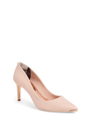 

TED BAKER LONDON Женские розовые кожаные туфли без шнуровки Wishiri Stiletto 38,5, Розовый, 917954