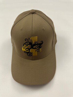 The Corps Number 4 Logo Beige Fitted Baseball Cap Hat Size S/M