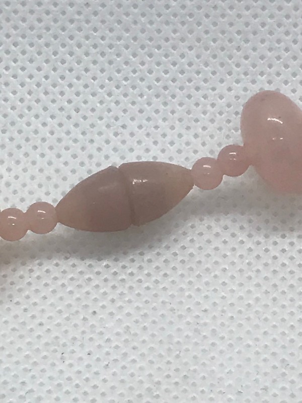 CHUNKY LIGHT PINK LUCITE PLASTIC BEAD 17.5