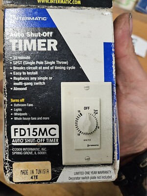 Intermatic Auto Shut-Off Timer #FD15MC