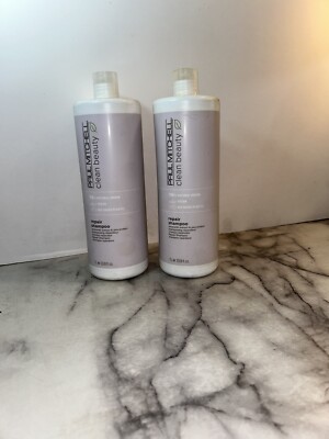 2-PACK  Paul Mitchell Clean Beauty Repair Shampoo Vegan 33.8 oz