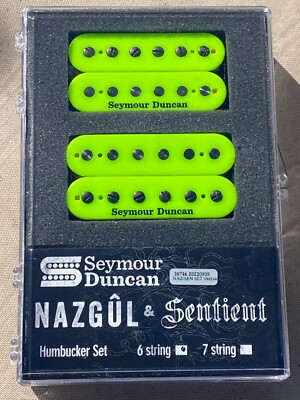 Seymour Duncan Nazgul Trembucker & Sentient Neck 6 String Set - Neon Green