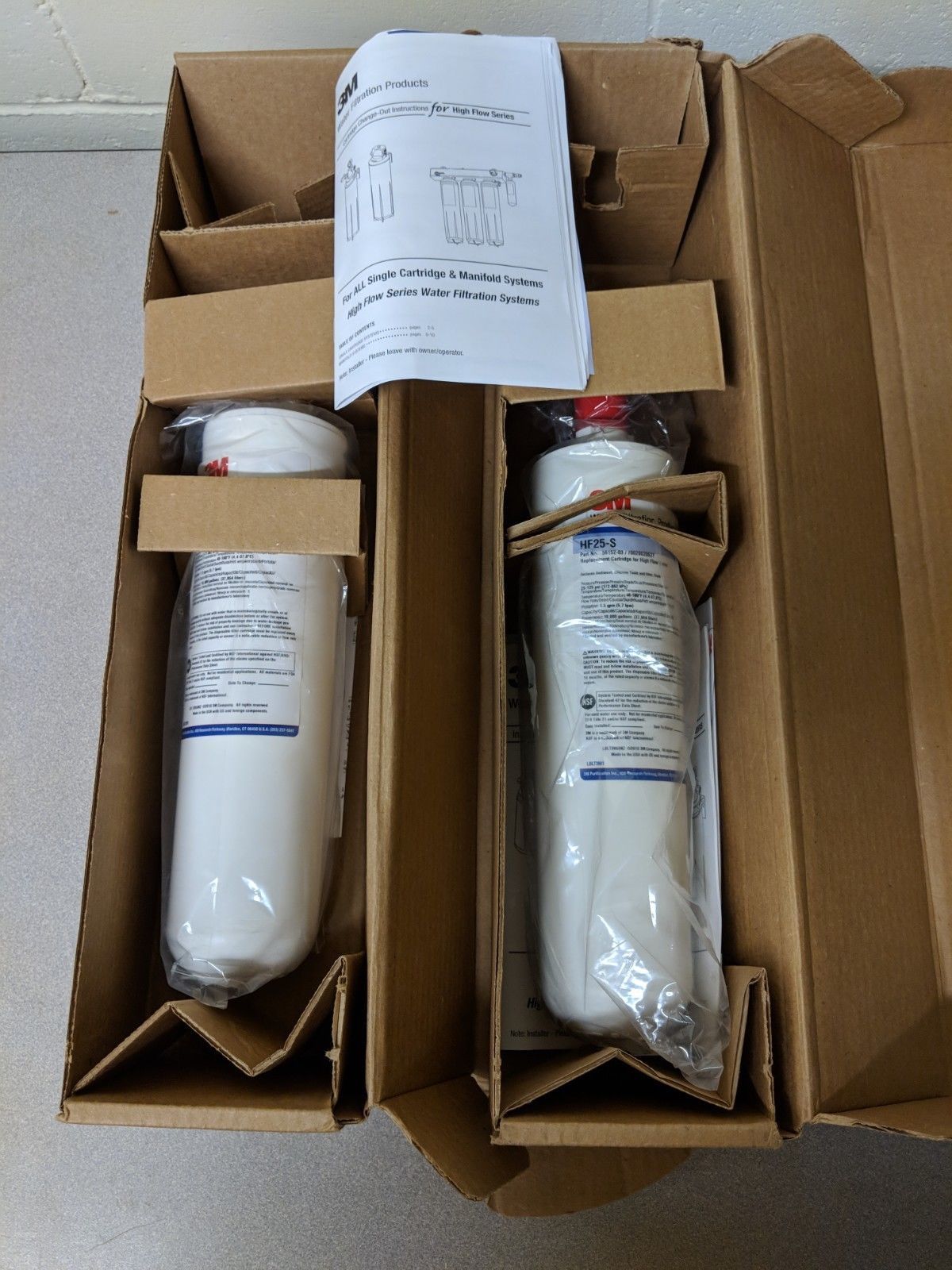 3M HF25-S 56152-03 High Flow Water Filters (QTY. 2)  (Free Shipping!!)