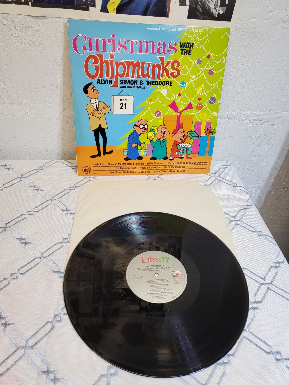 Christmas with the Chipmunks レコード Christmas with the chipmunks- 2- Record vinyls LP Rare 1963