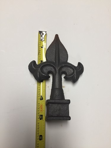 Solid Cast Metal Fence Post Topper Finial Spear Victorian Gothic Ornate 3/4”