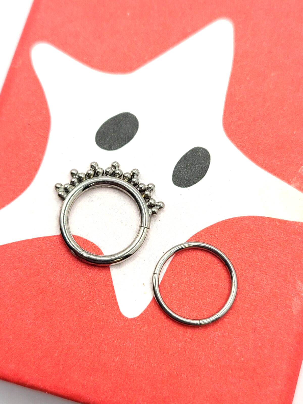 Maison Miru Classic & Siren Cartilage Hoops in Titanium 20g