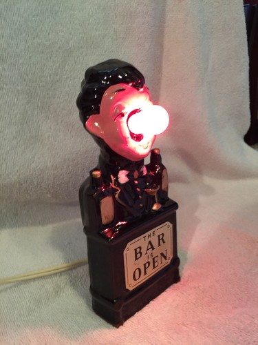 Vintage Bar Lamp OPEN BAR